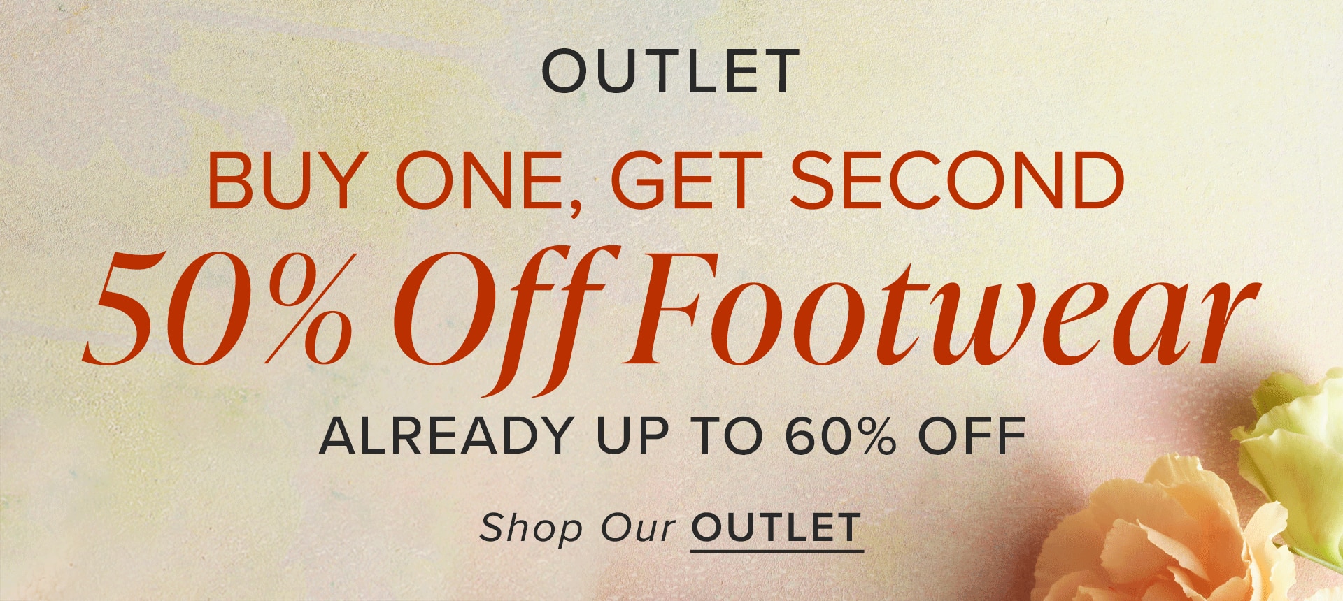 Buy One, Get Second 50% Off Outlet Footwear